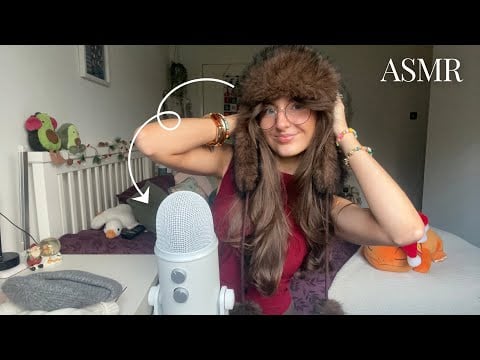 Using my winter hats as ASMR triggers (intense) Pokémon Advent Day 1!