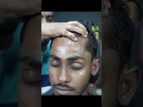 Indian Barber Doing Traditional Indian ASMR Head Massage | Neck Cracking ASMR #shorts #youtubeshorts