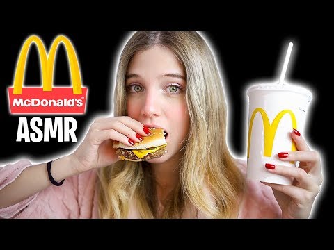 ASMR COMIENDO MCDONALDS (Comiendo hamburguesas) Sonidos crujientes