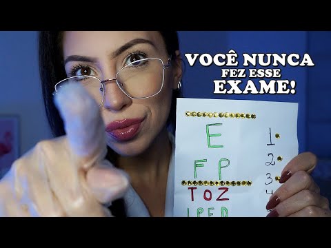 ASMR EXAME DE NERVOS CRANIANOS (roleplay, atenção pessoal, sussurros lentos, voz suave)