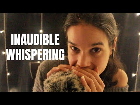 [ASMR] Inaudible Whispering | Relaxing Close-up, Breathy, Mouth Sounds