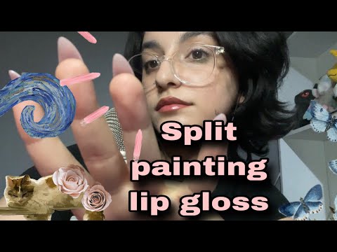 türkçe asmr - spit painting , lip gloss
