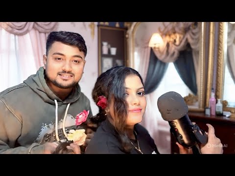 ASMR Most Relaxing Hair Play | Scalped Massage, Oil Massage, Combing , Hairstyle |