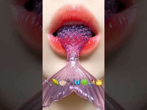 Asmr Eating Purple Emoji Food 🧜‍♀️🌽🌿 #mukbang #meoasmr #asmr #eating #asmrsounds #emojichallenge