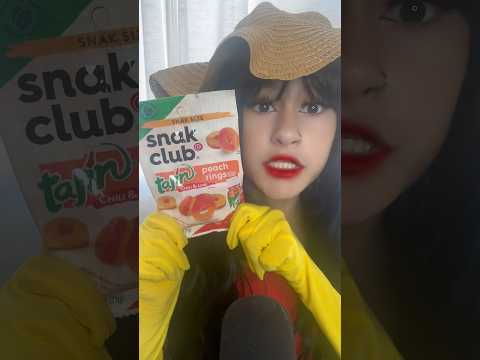 ASMR| Trying Peach CANDY?! #asmrsounds #asmr #asmrcommunity #asmrtriggers #asmreating #cosplayer