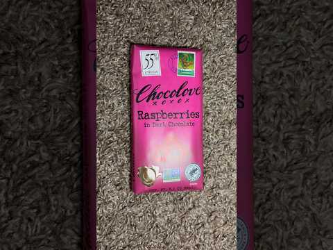 ASMR Tapping On Chocolove - Raspberries In Dark Chocolate | No Talking #ASMR #Shorts