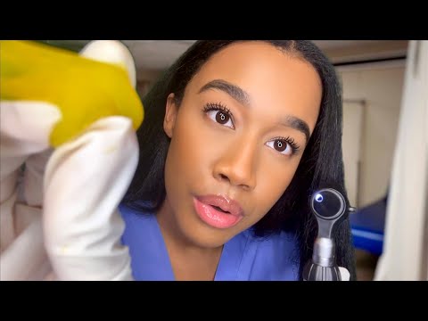 ASMR Getting Something Out Of Your Ear 👂🤏🏽 ASMR School Nurse Role-play