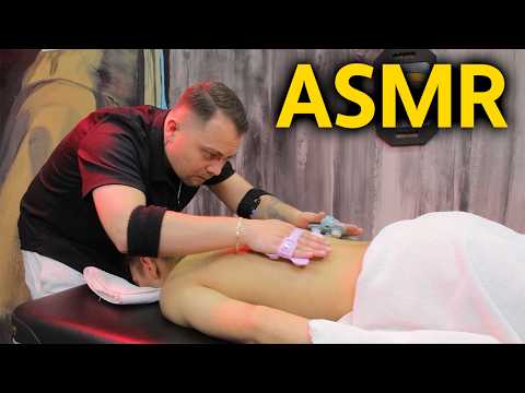 Heat Therapy & Deep Relaxation | Intense ASMR Back Massage for Young Barber Veysel