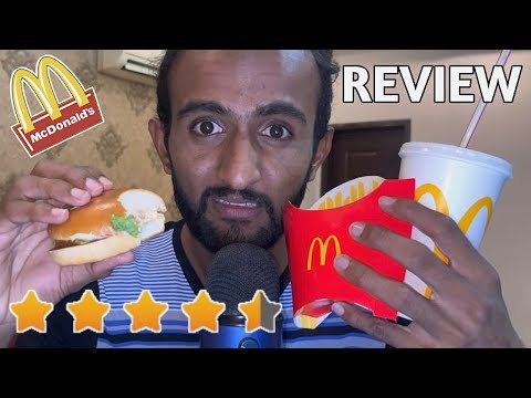 ASMR McDonald’s REVIEW !!