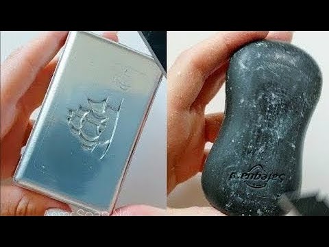 Dry Soap carving ASMR\ relaxing sounds\ No talking. Satisfying ASMR video\ Cutting soap