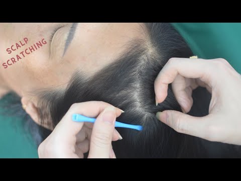 ASMR Real Person Head Scratch, Hair Combing & Hair Parting For Anxiety Relief