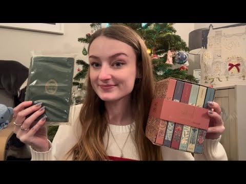 ASMR Bookish Christmas Haul LoFi (soft spoken)