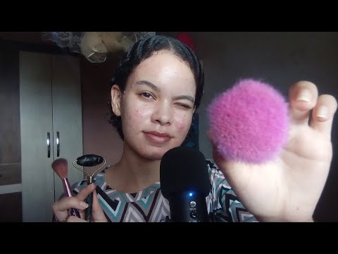 ASMR fazendo CARINHO no SEU ROSTO | ASMR touching YOUR FACE😴✨