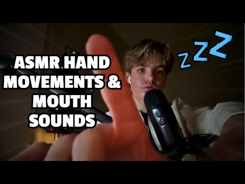 😴ASMR Visual Hand Movements & Tingly Mouth Sounds💤