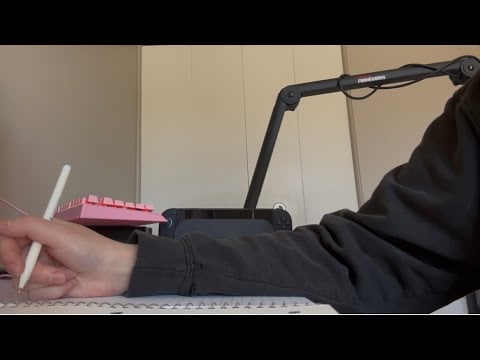 ASMR Writing Sounds | Starting A Scrapbook