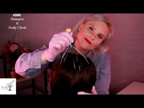 A Relaxing ASMR Shampoo, Scalp Check & Scalp Treatment
