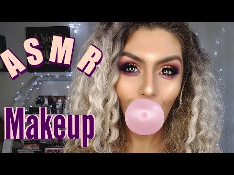 ASMR (Doing My Makeup) Chewing Gum No Talking