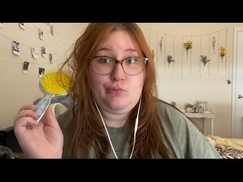 ASMR GRWM | Hair Brushing with Whisper Rambles