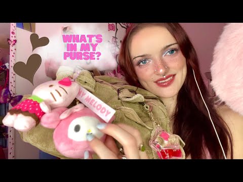 ASMR | What's in My Bag!!💅✨👛(Fabric Scratching, Whisper Ramble)