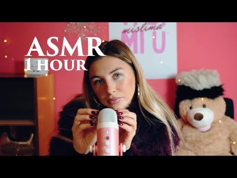 1 Hour ASMR For Deep Sleep- Whispering, Personal Attention, Mouth Sounds, Mic Scratching