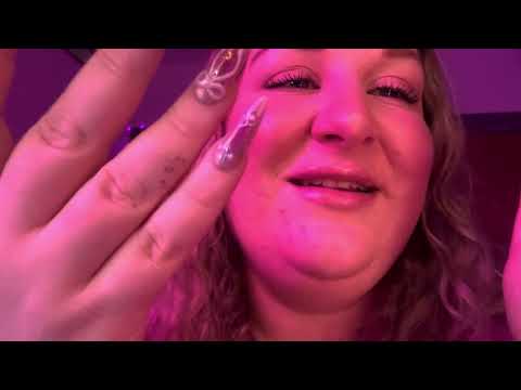 ASMR | Relaxing Close Up Whispers (with affirmations & spit painting)