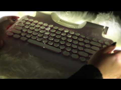 Relaxing Typewriter Tingles & Gum Chewing (no speaking)