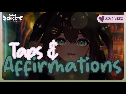 Tappies and Affirmations 🌙 #asmr #affirmations - DaChickTries