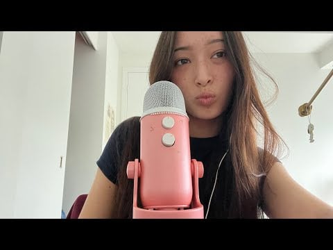 ASMR Close Whispers w/ Different Mic Settings🎤🍓