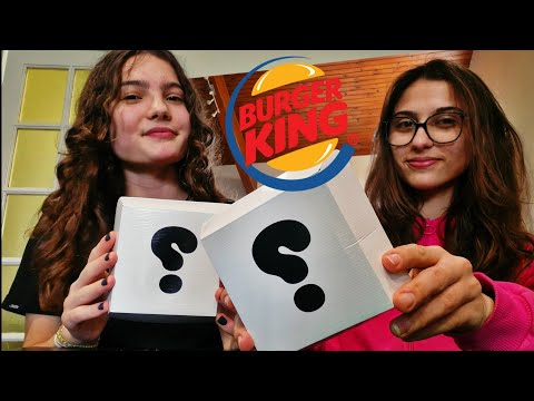 ASMR HAMBURGUER MISTÉRIO DO BURGUER KING🍔✨️