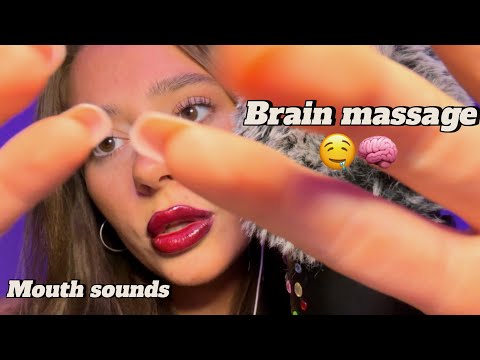 ASMR / Mouth Sounds , Brain Massage, Tingly Visuals 🧠🤤🤤✨