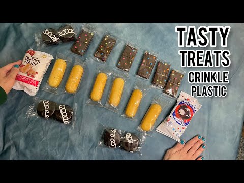ASMR Crinkle Plastic - Crinkle sounds Whisper / Tasty Treats!
