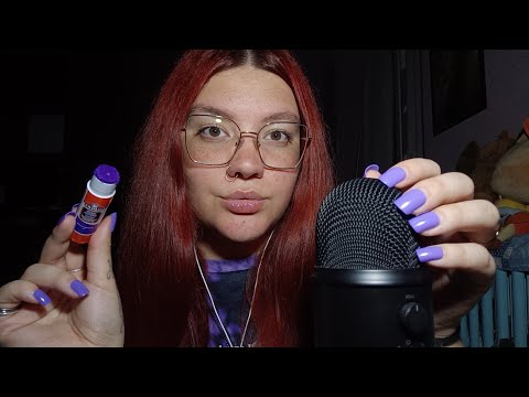 GLUE ON MICROPHONE (Brain Melting Trigger) 😴💜 | ASMR ITA