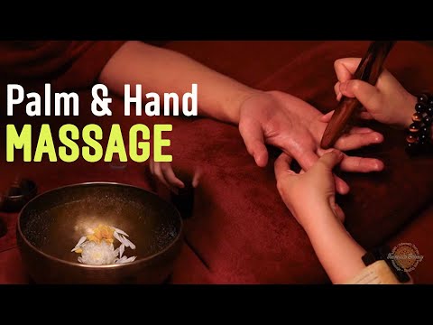 Sleep Time | Only Palm & Hand massage That Melts Away Tension | Healing w/ Traditional Singing Bowl