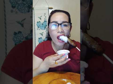 BBQ SAUSAGE WITH YOGURT #shortsfeed #mukbang #everyone #food #eatingshow #foodie #eating #asmr