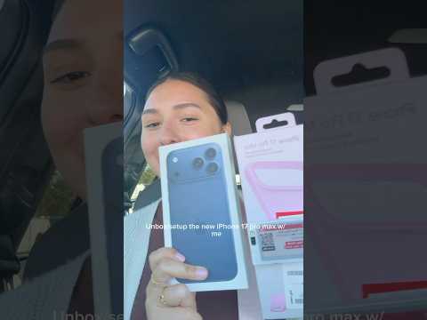 Unbox and setup the iPhone 17 pro max with me 🩷#iphonepromax #unboxing #asmr