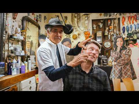 💈 You’ll Want To Try This Nostalgic 80+ Year Old Japanese  Barbershop | Trim, Shave & Head Massage