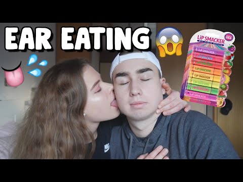 ASMR E.A.R E.A.T.l.N.G WITH CHAPSTICKS 👂💋