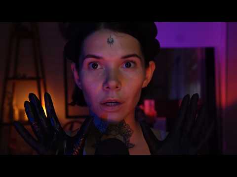 ASMR Buccal Self Massage with Latex Gloves | Whispering for Deep Sleep