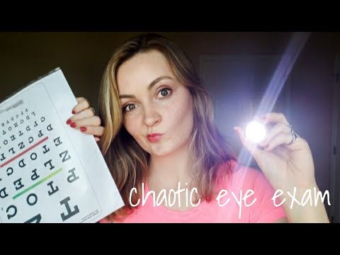 UNPREDICTABLE ASMR FAST AND CHAOTIC EYE EXAM ROLEPLAY