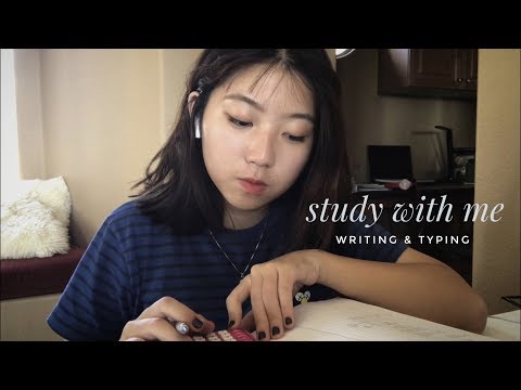 ASMR study with me! | writing & typing sounds