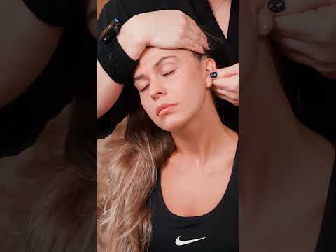 Magical ASMR head and neck massage for beautiful girl Lilia #asmr #massage #shorts