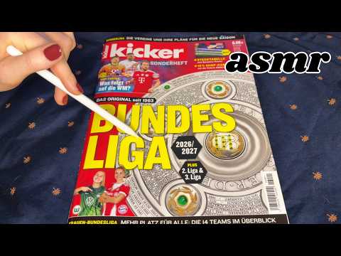 Wir blättern gemeinsam durch das Kicker Sonderheft / ASMR Reliya