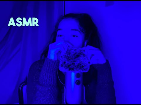 ASMR - 🌪 Fluffy (Wind Filter) Mic Scratching and Super Breathy Whispers 🌬