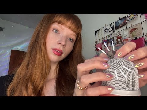 ASMR ☆ TINGLY MIC TRIGGERS (scratching, tapping, visuals, bug searching +)