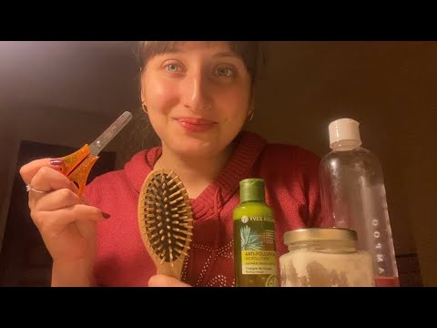 Asmr Hair Salon Roleplay (hair trimming and hair refreshing procedure)