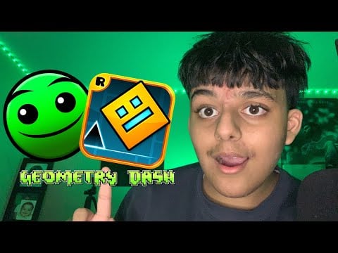 ASMR Playing Geometry Dash