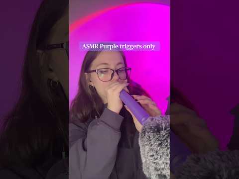#asmr #triggersforsleep #asmrrelaxation #relax #relaxationtechniques #asmrtriggers #purple #tingles
