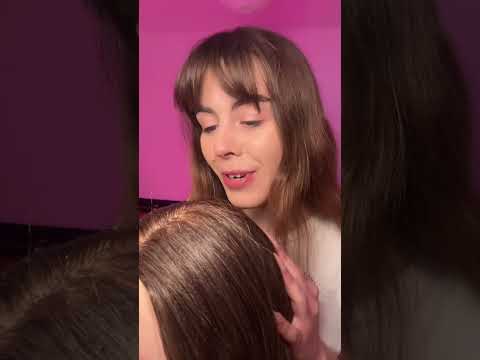ASMR Girl who pretends to like you but secretly doesn’t removes your lice 🎀 #asmrvideo #asmr #short