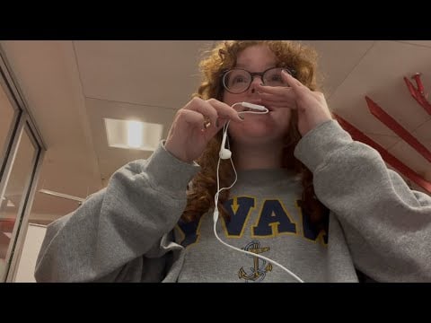 first time doing ASMR in the library 🤍