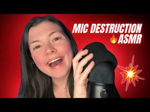 ASMR Fast and Aggressive Mic Destruction BACKWARDS (Special Requst)